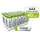 Ultra Alkaline AAA Batteries – 1.5V – Pack of 40 Non-Rechargeable Cells