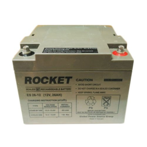 Rocket ES 26-12 – 12V 26Ah SMF UPS Battery | Maintenance-Free Backup Power