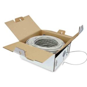 Cat 5E UTP LAN Cable – 305m CCA Solid, PVC, Grey – No Fluke Pass