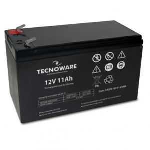 Tecnoware EACPE12V11ATWB – 12V 11Ah Sealed Lead Acid Battery (Faston 6.3mm) for UPS Systems